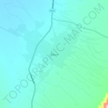 Topografische kaart مستونگ, hoogte, reliëf