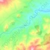 Topografische kaart Xiquena, hoogte, reliëf