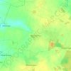 Topografische kaart Morownica, hoogte, reliëf