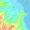 Topografische kaart Bugaan West, hoogte, reliëf