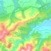 Topografische kaart Troncéu, hoogte, reliëf
