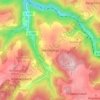 Topografische kaart Weitisberga, hoogte, reliëf
