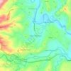 Topografische kaart Upper Malungon, hoogte, reliëf