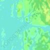 Topografische kaart Key Harbour, hoogte, reliëf