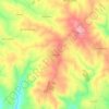 Topografische kaart Fontelonga, hoogte, reliëf