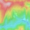 Topografische kaart Sobrón, hoogte, reliëf