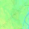 Topografische kaart Appany, hoogte, reliëf