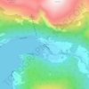 Topografische kaart Loen, hoogte, reliëf
