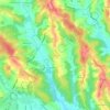Topografische kaart Rossegg, hoogte, reliëf