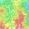 Topografische kaart Crasto, hoogte, reliëf