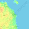 Topografische kaart Donaghadee, hoogte, reliëf