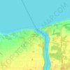 Topografische kaart Niagara-on-the-Lake, hoogte, reliëf