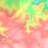Topografische kaart Judes, hoogte, reliëf