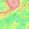 Topografische kaart Duitama, hoogte, reliëf