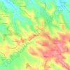 Topografische kaart La Mestrié, hoogte, reliëf