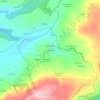 Topografische kaart Val de Miotos, hoogte, reliëf