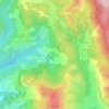 Topografische kaart La Grau, hoogte, reliëf