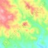 Topografische kaart Ernesta, hoogte, reliëf