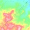 Topografische kaart Cuesta de la Mina, hoogte, reliëf