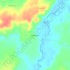 Topografische kaart Federacion, hoogte, reliëf