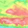 Topografische kaart Montceau, hoogte, reliëf