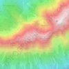 Topografische kaart Steinfeldspitze-Nordost-Gipfel, hoogte, reliëf