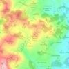 Topografische kaart Coto dos Teixos, hoogte, reliëf