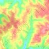 Topografische kaart Texugueira, hoogte, reliëf