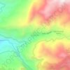 Topografische kaart Los Pinos, hoogte, reliëf