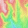 Topografische kaart Espigão da Lama de Pau, hoogte, reliëf