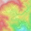 Topografische kaart Le Piastre, hoogte, reliëf