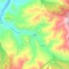 Topografische kaart El Villar, hoogte, reliëf
