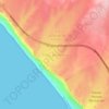 Topografische kaart Trébol del Pacífico, hoogte, reliëf