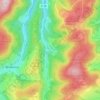Topografische kaart Untervalme, hoogte, reliëf