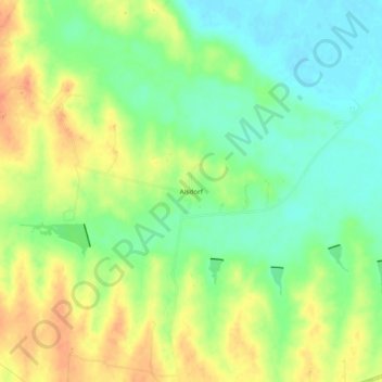 Topografische kaart Alsdorf, hoogte, reliëf