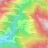 Topografische kaart Gainwali, hoogte, reliëf