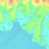 Topografische kaart Tapoje, hoogte, reliëf