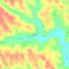 Topografische kaart Drakes, hoogte, reliëf