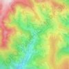Topografische kaart Granitz, hoogte, reliëf