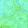Topografische kaart De Elft, hoogte, reliëf