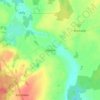 Topografische kaart Głomno, hoogte, reliëf