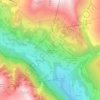 Topografische kaart Untertauern, hoogte, reliëf