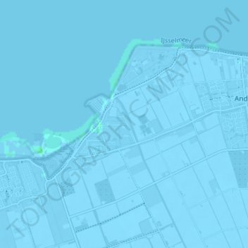 Topografische kaart Munnikij, hoogte, reliëf