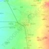 Topografische kaart Taungdwingyi, hoogte, reliëf
