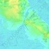 Topografische kaart Les Fontenelles, hoogte, reliëf