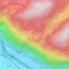 Topografische kaart Mösern, hoogte, reliëf