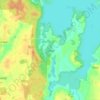 Topografische kaart Schönfließ, hoogte, reliëf