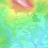 Topografische kaart Les Colons, hoogte, reliëf