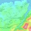 Topografische kaart La Pedrosa, hoogte, reliëf