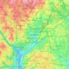 Topografische kaart Hyattsville, hoogte, reliëf